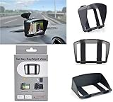 Digicharge Sonnenschutz Visier für Navigationsgerät Navi Sat NAV Mit 5'' oder 4,3'' LCD Screen Anti-Glare GPS mit sicherer und robuster Armband passend Design Digital Accessories Ltd