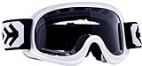 ARMOR Helmets AKC 49 Kinder Schutz-Brille, Motorrad-Helm, Weiß
