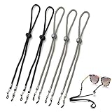 Gurxi Brillenband Herren Brillen Umhängen Brillenkordel Sonnenbrille Kette Herren Kordel Brille für Herren Damen Kette Brille zum Umhängen 5 Pcs