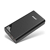 JVGoal Powerbank Tragbares Ladegerät 30000mAh Riesige Kapazität Hochgeschwindigkeit 4 USB-Anschlüsse Externer Akku mit LCD-Digitalanzeige Kompatibel mit iPhone 11, Samsung Galaxy S10, Nintendo Switch