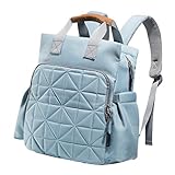 Baby Windel Windel Mama Wickelrucksack Multifunktions Krankenhaustasche - 浅蓝