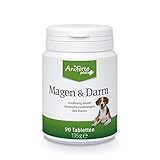 AniForte Plus Magen & Darm für Hunde 90 Tabletten - bei akutem Durchfall, Magen-Darm-Beschwerden, Durchfallerkrankung, Präbiotika für eine gesunde Darmflora, Linderung Resorptionsstörungen