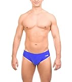 Aqua Speed® Karol Herren Badehose (Briefs Schwimmhose UVA/UVB-Schutz Elastisch Dehnbar Kordelzug), Modell:Karol /02 Mittelblau;Größen:L