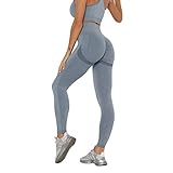 Frauen Yogahose Damen Sport Blau Sport Yoga Fitness Hohe Taille Stretch Yogapants für Frauen High Waist Yoga Hosen mit Taschen Gym Laufhose