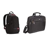 Case Logic DLBP114K Notebook Backpack 35,8 cm (14,1 Zoll) Rucksack Schwarz & Amazon Basics Tasche für Laptop / Tablet mit einer Bildschirmdiagonale von 35,8 cm (14,1 Zoll)