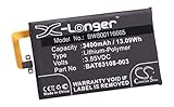 vhbw Li-Polymer Akku 3400mAh (3.85V) passend für Handy Smartphone Telefon BlackBerry BBB100-1, BBB100-1 TD-LTE, BBB100-2, BBB100-3, BBB100-6, KEYone