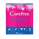 Carefree Slipeinlagen Cotton Feel Flexiform für Slip und Tanga, parfümfreie & luftdurchlässige Slipeinlagen in Größe: S/M (5 x 56 Stück)