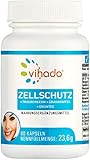 Vihado Zellschutz – Komplex für Immunsystem und Schutz vor oxidativem Stress – OPC Kapseln mit Granatapfel und Grüntee Extrakt – Nahrungsergänzungsmittel mit Vitamin B2, C und E – 60 Kapseln