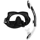 Scubapro Schnorchelset Devil mit Schnorchel Fusion Dry Ventil