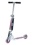 HUDORA Big Wheel Scooter 125 mm, Kinder Scooter - Kinder Roller , silber, 14200