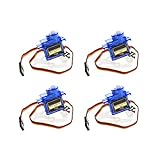 TOOGOO 4 StüCke Smart Elektronik Rc 9G 1,6 Kg Servo Motor Sg90 für Rc 250 450 Hubschrauber Flugzeug Auto Boot