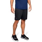Under Armour Herren MK1 atmungsaktive und ultraleichte Sporthose, komfortable und schnelltrocknende Sportshorts, Schwarz (Black), M