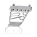 Chrome Wired Frame Short Trapez Saitenhalter Mit Schrauben Für Jazzgitarren Silber