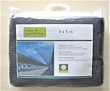 AGROFLOR Hagelschutz, Hagelschutznetz, 3 x 7mm Maschenweite, Farbe: schwarz, robust, Größe: 3 x 5 m
