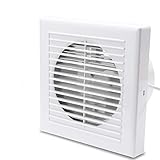 Hengda Ventilator 100 mm Badlüfter mit Rückstauklappe für Bad und Küche Wandventilator, WC, niedrigem Energieverbrauch 12W, leiser Betrieb 35 dB Weiß