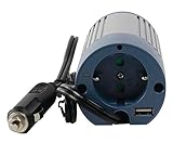 Eurosell - Profi Wechselrichter 12V - 230V 100W + USB Port Spannungswandler Zigarettenanzünder Steckdose Adapter Konverter Converter Strom für KFZ Auto Boot