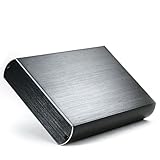 CSL - 3,5 Zoll USB 3.0 Super Speed Aluminium HDD Festplatten-Gehäuse für SATA I II III - Optik Alu gebürtstet - kompatibel zu USB 2.0 - extern - schwarz