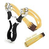 ZoneYan Zwille Steinschleuder,Stahl Schleuder Katapult Steinschleuder Zwille Katschi Sportschleuder