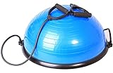 SportPlus Balance Ball Halbkugel inkl. Traningsbänder, ca. 62 cm Durchmesser, Balance Trainer für Gleichgewicht & Stabilität, max. Nutzergewicht 120 kg, geprüfte Sicherheit, SP-GB-001