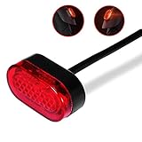 Amailtom Scooter Rücklicht LED Elektroscooter Rückleucht IPX4 Wasserdicht Sicherheitswarnung Bremslicht für Xiaomi M365/M365 Pro Electric Scooter