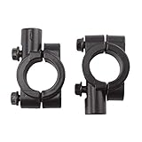 1 Stücke Universal Fit 8MM / 10MM Lenker Spiegelhalterung Schwarz Lenker Rückfahrkamera Seite Spiegel Adapter Halterung Motorrad Spiegel Lenkerhalterung für Motorrad Fahrrad Dirt Bike (8mm)