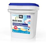 Chlor Multitabs 5 in 1 - 200g Tabs Multi Chlortabletten - 1 x 5kg mit 5 Phasen Pflegewirkung für sauberes und hygienisches Poolwasser