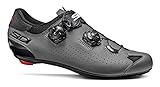 Sidi Schuhe Genius 10, Radsportschuhe für Herren, Schwarz/Grau, 42