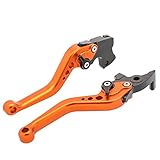 Motorrad Kurz Kupplung Bremshebel CNC Verstellbare Aluminium Kompatibel Mit Sportmotorrad KTM 125 Duke 200 Duke 390 Duke 2012-2015 ein Paar (KTM-R/KTM-L) SPL097