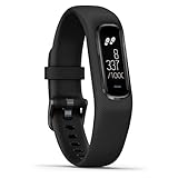 Garmin vívosmart 4 Fitness-Tracker - stilvolles Design, Herzfrequenzmessung am Handgelenk, Schlafanalyse