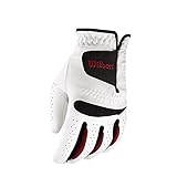 Wilson Herren Golfhandschuh, Größe S, Rechts, MRH, Weiß, Feel Plus, WGJA00065S