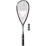 Tecnifibre Carboflex 125 S Squashschläger + Dunlop Pro Squash Bälle 3, 6 or 12 - 3 Balls