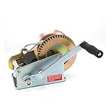 BALLSHOP Seilwinde Handwinde mit Drahtseil 1500 kg 10 Meter Winde PKW Anhänger