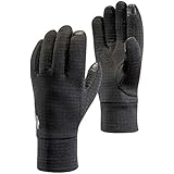 Black Diamond Midweight Gridtech Handschuhe / Touchscreen-geeignete, leichte Fleecehandschuhe - viel Wärme, wenig Gewicht & sicherer Halt / Unisex, Black, Größe: M