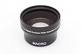 vhbw Weitwinkel Vorsatzlinse Objektivgewinde 37mm, Faktor 0,45x passend für Kamera Olympus 14-42 mm 3.5-5.6 II R (EZ-M1442-II R).