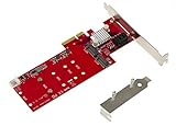 Kalea Informatique Karte Controller PCIe m.2 NGFF (2 Ports für SSD M2 Typ SATA) und SATA 3.0 (2 Ports) – Funktionen Hybrid und RAID 0/1/10 – Professionelle/Windows Mac Linux