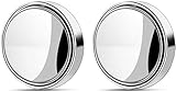 FLZONE Blind Spot HD Toter-Winkel-Spiegel für Autos,2 PCS Auto Blinder Fleck HD-Klasse Universal Wasserdicht Rahmenlos Verstellbar 360 ° Drehbar Maximieren Rückspiegel Reflektierender Rückspiegel