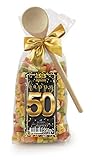 Pasta Präsent Happy 50 mit bunten Zahl-Nudeln handgefertigt in deutscher Manufaktur