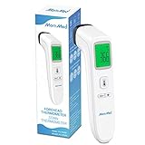 MomMed fieberthermometer, kontaktloses fieberthermometer Kinder und Erwachsene, Stirnthermometer mit LCD-Display, Ein Thermometer mit Fieberalarm und Speicherrückruffunktion.