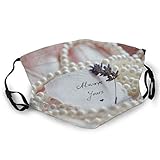 Unisex Outdoor Staubtuch Mundabdeckung Wiederverwendbare Gesichtsabdeckung Pearl Photo Black