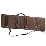 Wisport Militär Waffentasche für 2 Gewehre + inkl. E-Book | Futteral Langwaffen Scharfschütze | Sniper | Soldat | Army | Armee | Assault | Molle | Taktik | Cordura | BraUni | 120+ | Brown