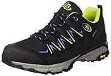 Brütting Expedition Walkingschuhe Unisex, Schwarz/ Lemon/ Blau, 37 EU