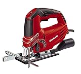 Einhell Stichsäge TC-JS 85 (620 W, max. 85 mm, 45° Schrägschnitt, Hubzahlregelung, 4-Stufen Pendelhub, Absaugadapter, Parallelanschlag, Koffer)