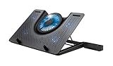 Trust Gaming Laptop Kühler GXT 1125 Quno Cooling Pad, Cooler Ständer, LED-Beleuchtung, 5 Lüftern, Verhindert Überhitzung, für Laptops / Notebooks / Macbooks bis 17,3 Zoll