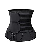 SLIMBELLE Taille Trimmer Gürtel Bauchweggürtel Waist Trainer zum Schwitzen und Fettverbrennung Neopren Verstellbarer Sport Schwitzgürtel Bauchgürtel Taillenformer Korsett für Damen und Herren