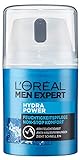 L'Oréal Paris Men Expert Gesichtspflege für Männer, Gesichtscreme mit Hyaluronsäure, Hydra Power Feuchtigkeitspflege Non-Stop Komfort, 1 x 50 ml