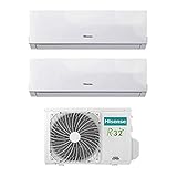 Klimaanlage Inverter Klimagerät Hisense New Comfort Dual Split 9000 + 9000 9 + 9 BTU 2 amw42u4rra R A + +