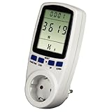 Hama Energiekosten Strommessgerät Premium (Stromtarif frei einstellbar, Standby- und Stromverbrauch messen) weiß