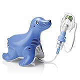 Philips Respironics Sami der Seehund Kompressor-Verneblersystem mit wiederverwendbarem SideStream -Vernebler mit Schlauch, Tucker die Schildkröte Maske, 5 Ersatzfiltern und Tragetasche, HH1304/00