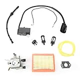 Vergaser, Akozon Vergaserfilter Zündspule Primer Luftfilter Kraftstoffschlauch Kit für STIHL FS120 120r FS200 FS250 FS300 FS350 Freischneider