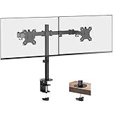 PUTORSEN® 13'-32' Monitor Tischhalterung für 2 Monitore Monitorhalterung Monitorständer Schwenkbar Neigbar Höhenverstellbar Bildschirmständer Tisch Ständer Monitorhalterungen VESA 75x75 100x100mm